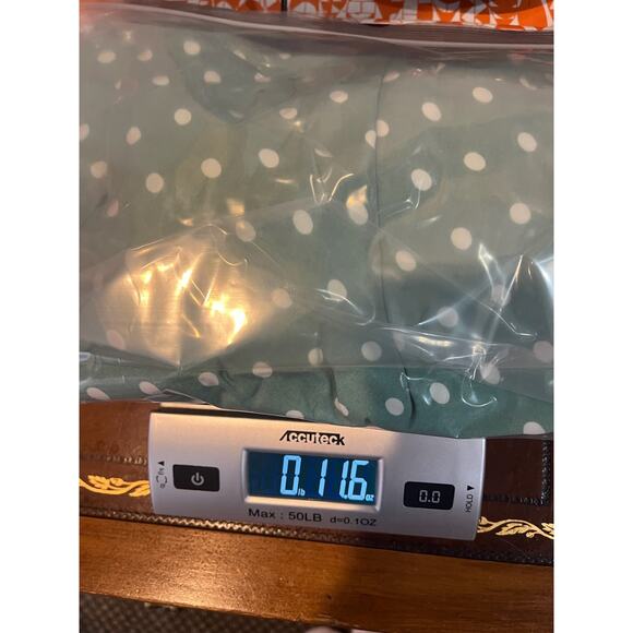 Mikarose Mint with White Polka Dots Short Sleeve Dress - Women's Size XS - Picture 9 of 10